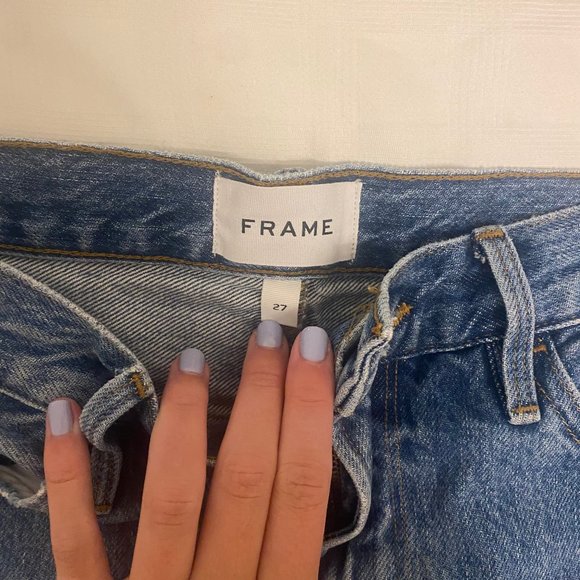 Frame Distressed Denim Mini Skirt (Size 27) - Picture 6 of 6